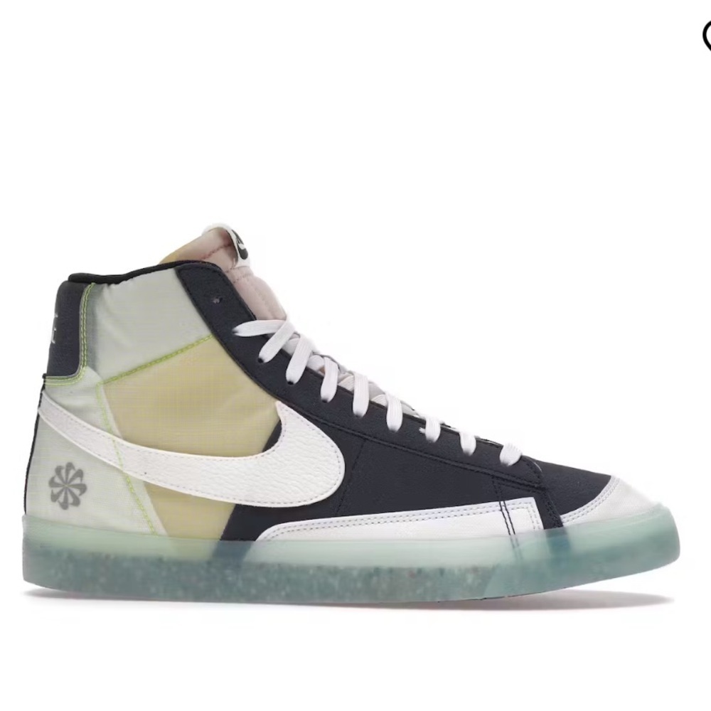 Nike Blazer Mid 77 Move To Zero Sneakers Armory Navy Patchwork 9.5